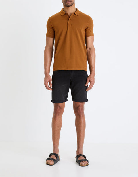 Celio Men's Black 5 Pockets Denim Short| Celio In Lebanon