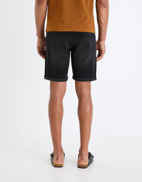 Celio Men's Black 5 Pockets Denim Short| Celio In Lebanon