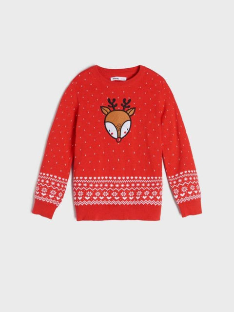 Sinsay Fox & Bunny Baby Girl's Red Sweater | Sinsay In Lebanon