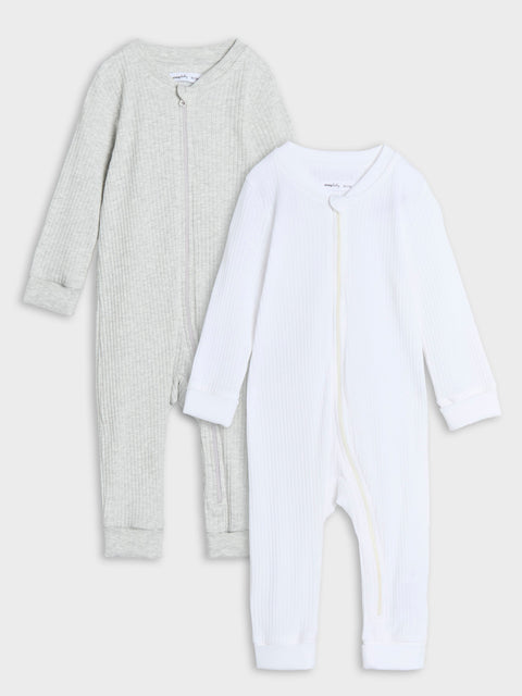 Sinsay Baby Boy's Grey/White 2pc Overall    |Sinsay  in Lebanon