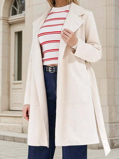 Sinsay Women's Off White Regular Fit Coat|Sinsay In Lebanon