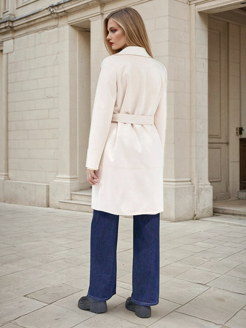 Sinsay Women's Off White Regular Fit Coat|Sinsay In Lebanon