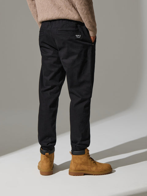 Sinsay Men's Black ruched leg Jogger Pants  |Sinsay  in Lebanon
