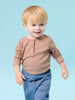 Sinsay Baby Boy's Coffee Brown Ribbed Knit Blouse | Sinsay In Lebanon