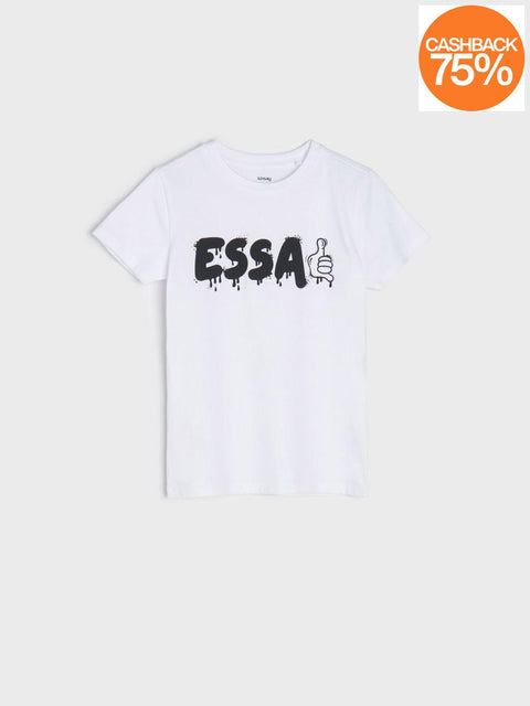 Sinsay Boy's White  T-Shirt  ANFK910