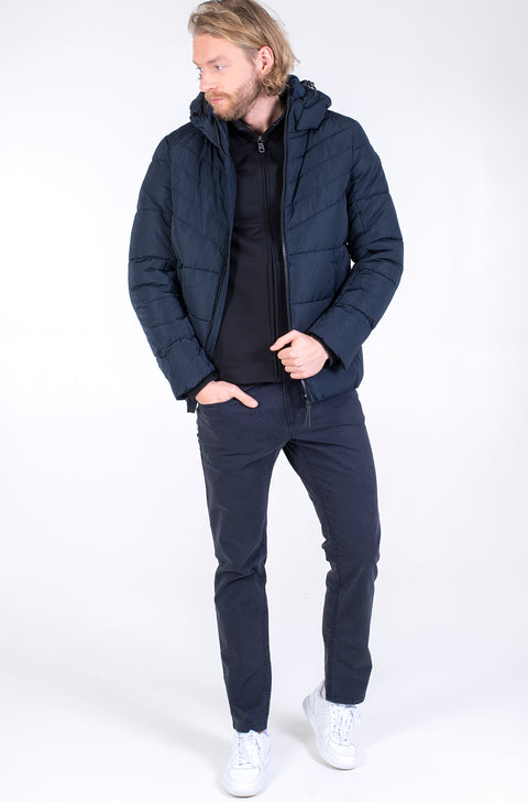 Tom Tailor Men's Navy Plus Size Hooded Puffer Jacket | Tom Tailor In Lebanon