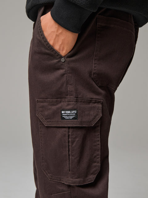 Sinsay Men's  Dusty Brown Cargo Pants    | Sinsay in Lebanon
