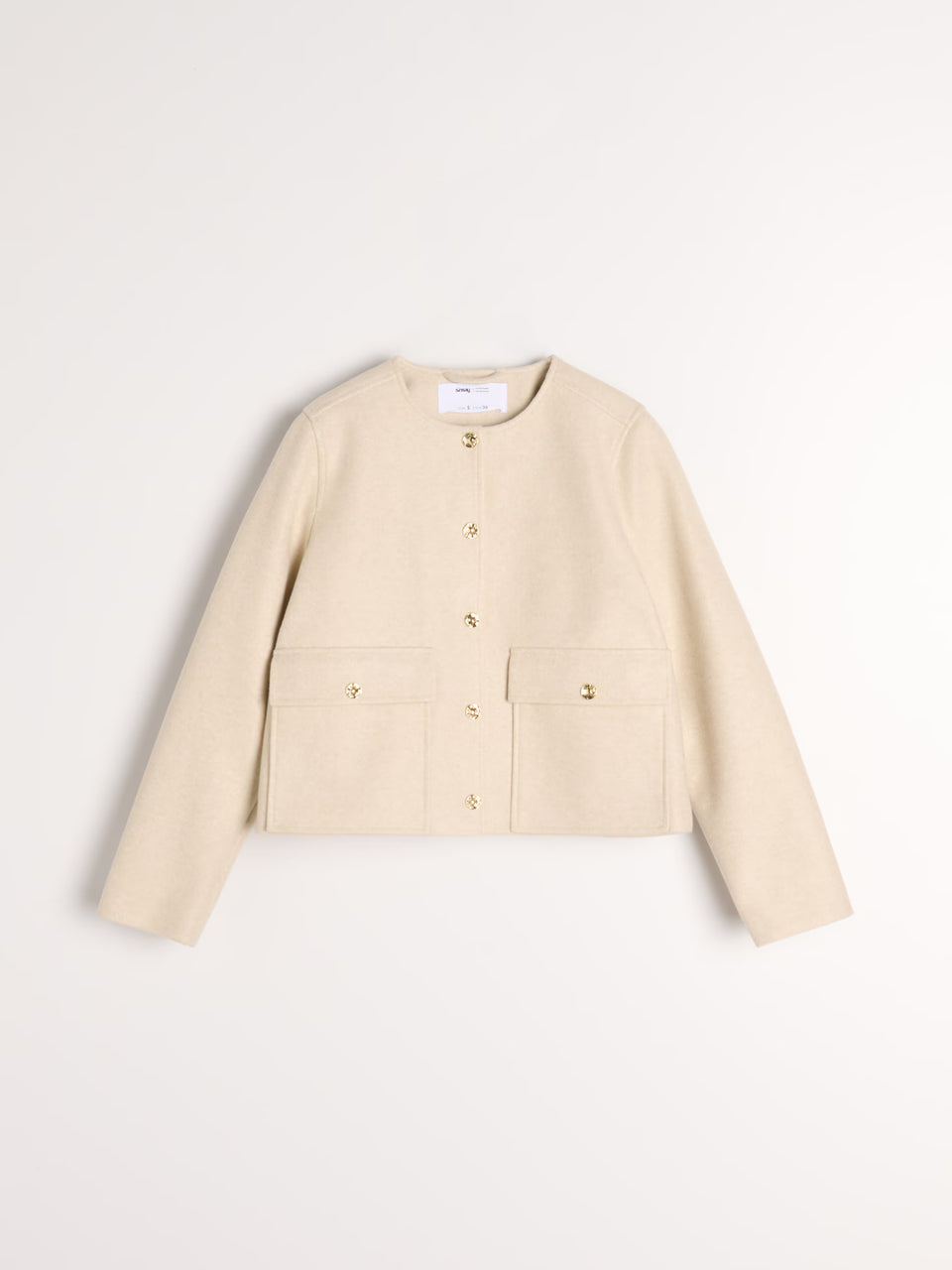 Sinsay Women's Light Beige Regular Fit Short Jacket | Sinsay In Lebanon