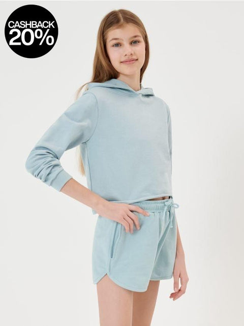 Sinsay Girl's Light Aqua Sport Short | Sinsay In Lebanon