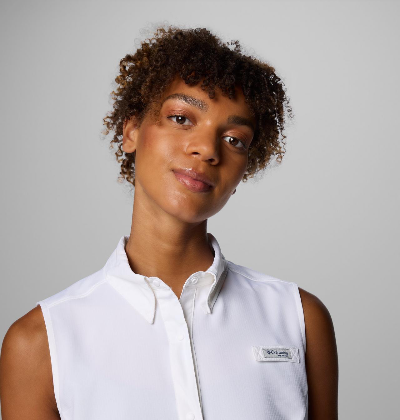 Columbia Women's White Tamiami Sleeveless Shirt | Columbia In Lebanon