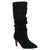 Journee Collection Women's Black Sonnet Wide Calf Knee High Slouchy Boots