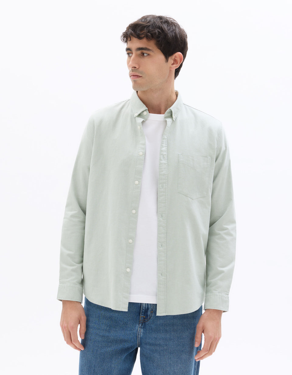 Celio Men's Mint Green ForRegular FitShirt | Celio in Lebanon