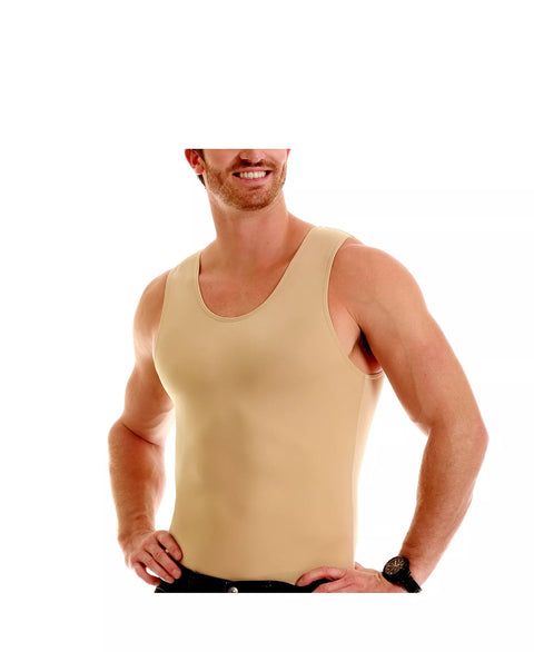 Insta Slim Men's Tan Compression Muscle Tank Top | Insta Slim In Lebanon