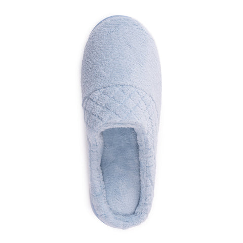 Muk Luks Women's Blue Micro Chenille Clog Slippers | Muk Luks In Lebanon