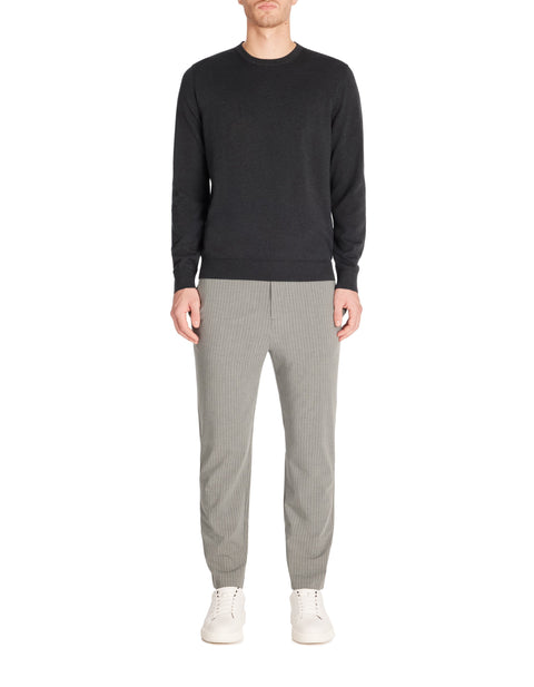 Celio Men's Dark Gray Crew Neck Long Sleeve Sweater|Celio In Lebanon