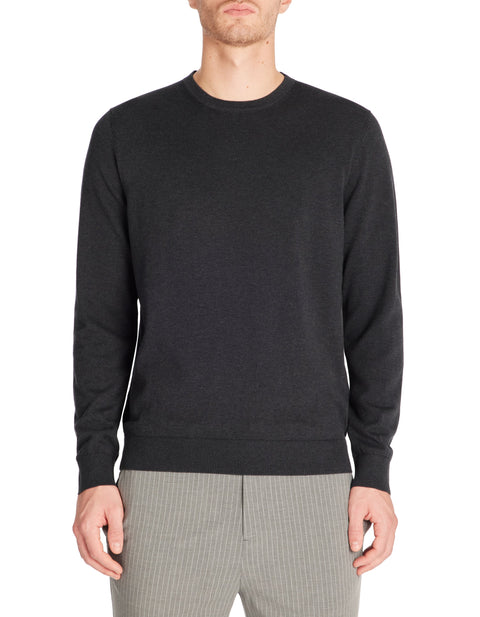 Celio Men's Dark Gray Crew Neck Long Sleeve Sweater|Celio In Lebanon