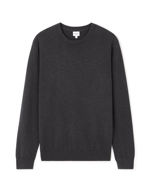 Celio Men's Dark Gray Crew Neck Long Sleeve Sweater|Celio In Lebanon