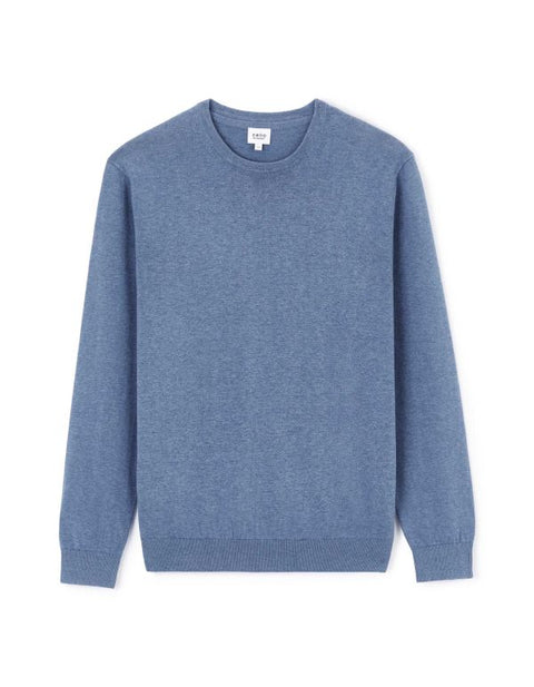 Celio Men's Blue Wave Knitted Crewneck Sweater|Celio In Lebanon
