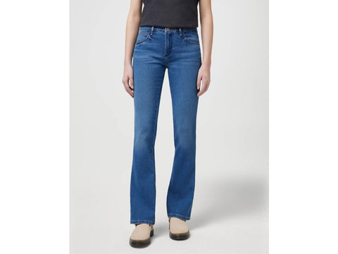 Wrangler Body Bespoke Women's Dark Blue Bootcut Camellia Jeans | Wrangler In Lebanon