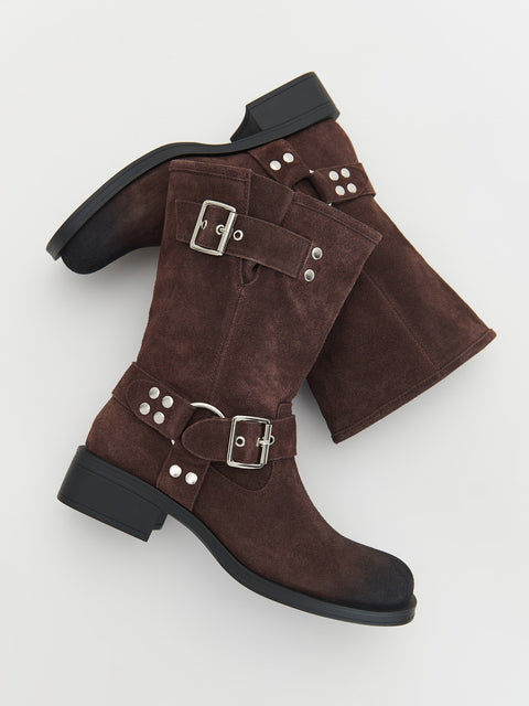 Reserved Women's Brown Suede Ankle Boots | Reserved In Lebanon