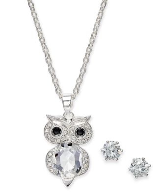 Charter Club Women's Silver Owl Set  Accessories | Charter Club in Lebanon