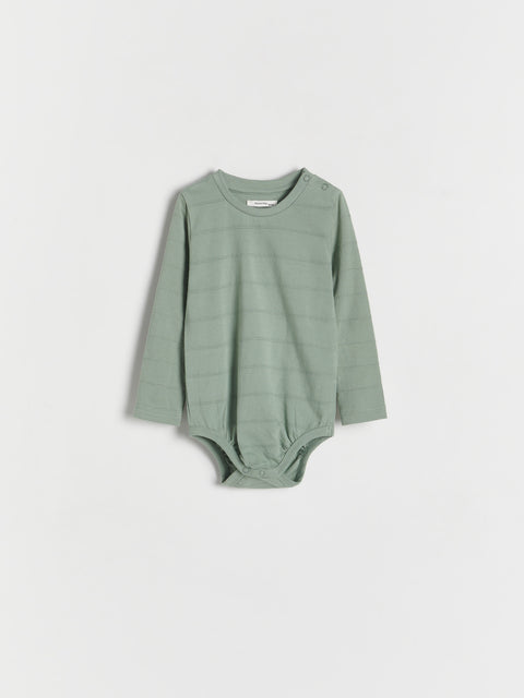 Reserved Baby Boy's Pale Green Cotton Bodysuits | Reserved In Lebanon