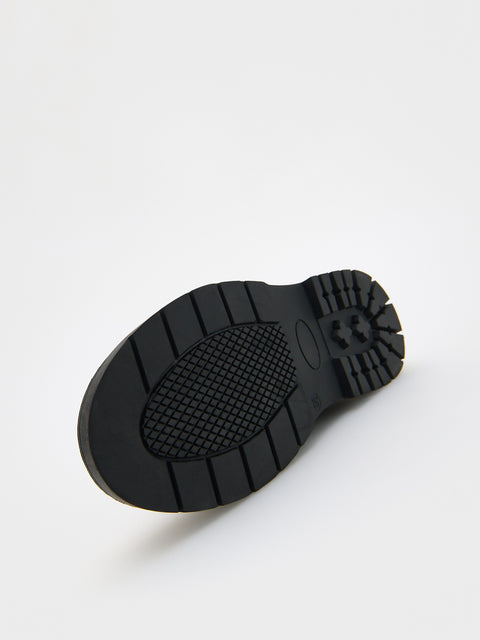 Reserved Boy's Black Ankle Boots With Leather Inserts | Reserved In Lebanon