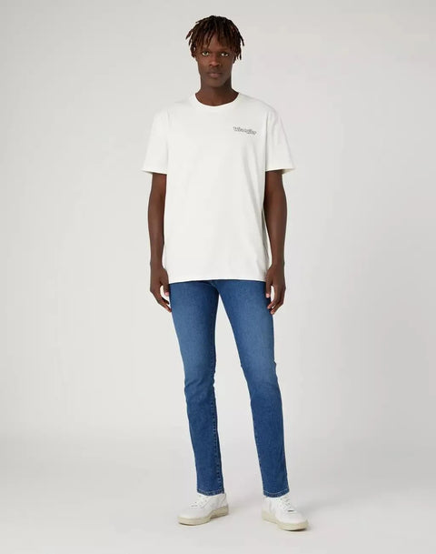 Wrangler Men's Worn White Graphic T-Shirt |Wrangler In Lebanon