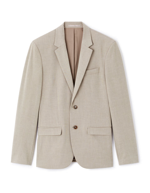 Beige blazer on a white background