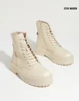 Steve Madden Women's Beige Skylar Leather Boots |Steve Madden in Lebanon