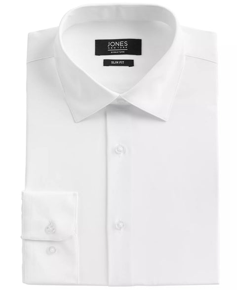 Jones New York Men's White Slim-Fit Solid Dress Shirt | Jones New York In Lebanon