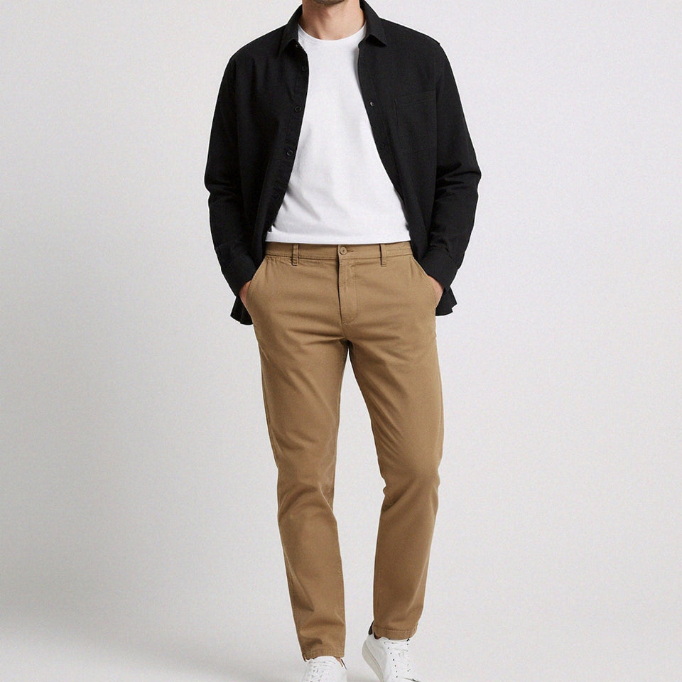 Sinsay Men's Khaki Slim Fit Chino Pant