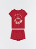 Sinsay Women's Pajama Set Burgundy AYA