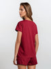 Sinsay Women's Pajama Set Burgundy AYA