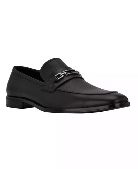 Guess Men's Black Hendo Square Toe Slip On Dress Loafers |Guess In Lebanon