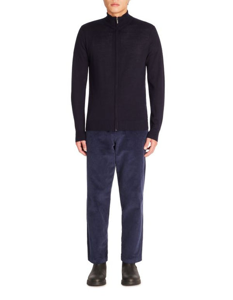 Celio Men's Navy Wool Blend Zip Up Cardigan|Celio In Lebanon