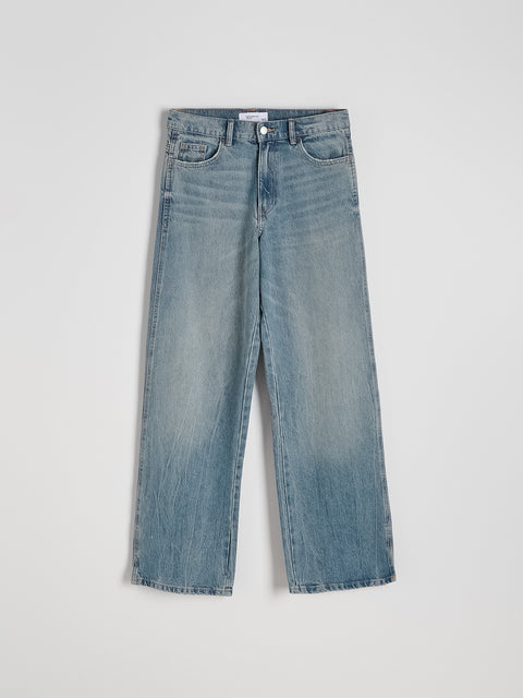 Reserved Denim Women's Blue lyocell Wide-leg Jeans | Reserved In Lebanon