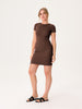 Sinsay Women's Brown Ribbed Mini Dress | Sinsay In Lebanon