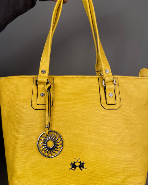 La Martina Women's Yellow Bag 41W308N0014 AA16 shr