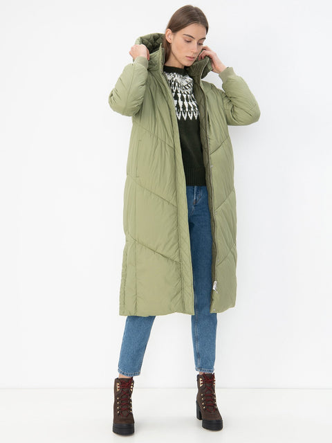 Tom Tailor Denim Women's Khaki Quilted Coat | Tom Tailor In Lebanon