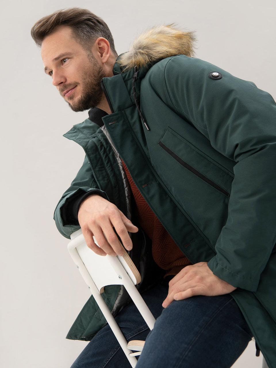Tom TailorMen's Green HoodedJacket |Tom Tailorin Lebanon