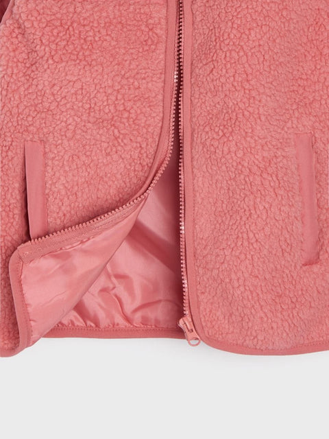 Sinsay Girl's Dusty Rose Hooded Vest | Sinsay In Lebanon