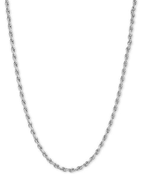 Giani Bernini Women's Silver Rope Link  22" Chain Necklace| Giani Bernini In Lebanon