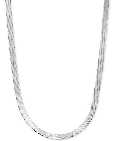 Giana Bernini Women's Silver Herringbone Link 18" Chain Necklace| Giana Bernini In Lebanon