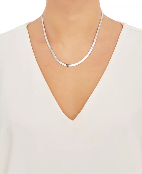 Giana Bernini Women's Silver Herringbone Link 18" Chain Necklace| Giana Bernini In Lebanon