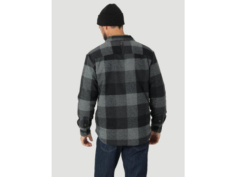 Wrangler Men's Grey & Black Checkered 2 Chest Pockets Jacket | Wrangler In Lebanon
