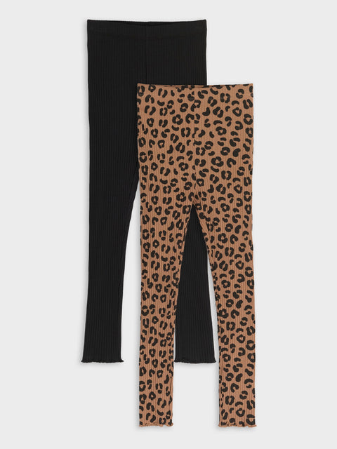 Sinsay Baby Girl's Black /Brown 2 pack Leggings  | Sinsay in Lebanon