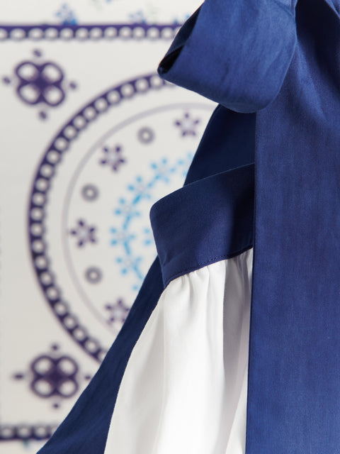 Reserved Women's White Cotton Top With Ties | Reserved In Lebanon