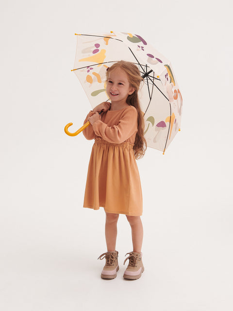 Reserved Baby Girl's Beige Cotton Rich Dress | Reserved In Lebanon