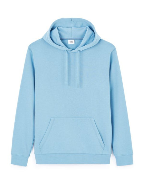 Celio Men's Baby Blue Essential Pullover Hoodie|Celio In Lebanon
